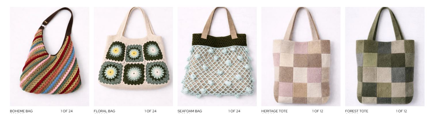 Four Handmade Bags, Four Different Stories